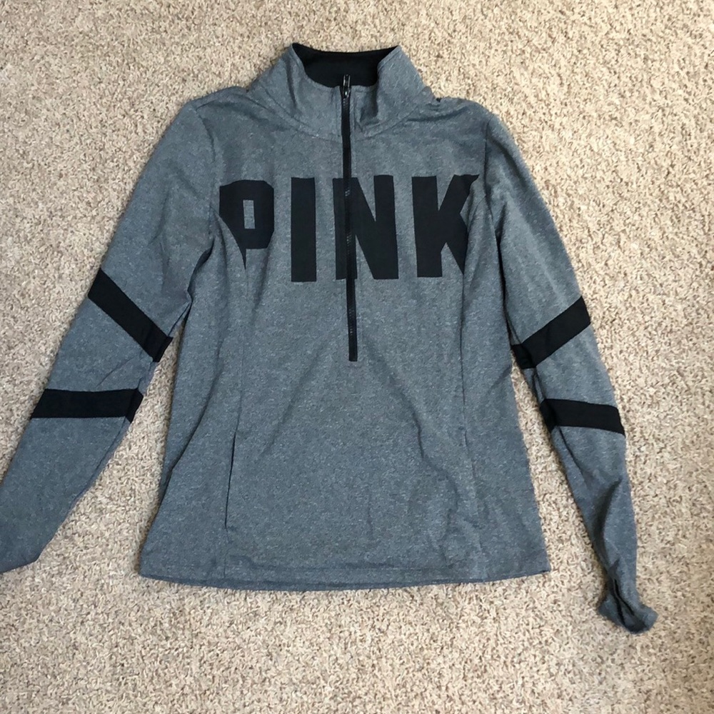 VS PINK gray and back jacket